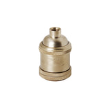 Short Thread Machined Brass Lamp Holder